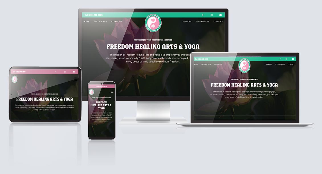 NJ yoga web design